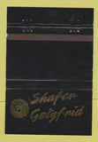 Matchbook Cover - Shafer Getzfrid 40 Strike