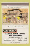 Matchbook Cover - Steelcase Office Furniture Inglewood CA WORN BACK 40 Strike