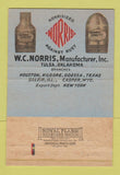 Matchbook Cover - Norris Quality Oil Well Supplies Tulsa OK 40 Strike
