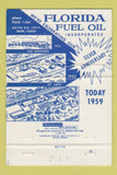 Matchbook Cover - Florida Fuel Oil 1959 Miami WEAR 40 Strike
