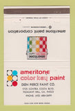 Matchbook Cover - Ameritone Paint Deen Pierce Pleasant Hill CA 40 Strike