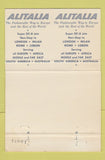 Matchbook Cover - Alitalia Airlines DOUBLE PRINT 40 Strike