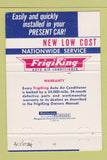 Matchbook Cover - FrigiKing Car Air Conditioner Burton Chattanooga TN 40 Strike