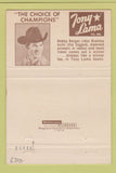 Matchbook Cover Tony Lama Cowboy Boots Salt Lake City UT Bobby Berger 40 Strike