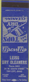 Matchbook Cover - Leiss Dry Cleaners Tipp City OH