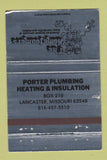 Matchbook Cover - Homefoamers Insulation Lancaster MO SILVER 40 Strike