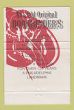 Matchbook Cover - Bookbinder's Restaurant Philadelphia PA 40 Strike