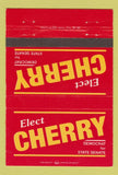Matchbook Cover - Cherry Democrat Election State Senate 40 Strike