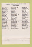 Matchbook Cover - Western Steer Steak House CHAIN NC SC 40 Strike
