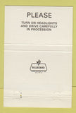 Matchbook Cover - Young Nichols Funeral Home Tipton IN 40 Strike