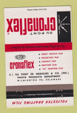 Matchbook Cover - DuPont Cronaflex Wilmington DE 40 Strike