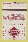 Matchbook Cover - Venice Inn Hagerstown MD Avellino's 40 Strike