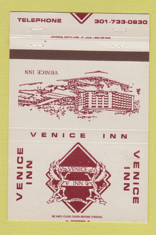 Matchbook Cover - Venice Inn Hagerstown MD Avellino's 40 Strike