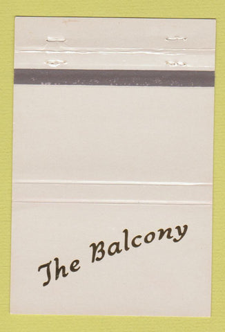 Matchbook Cover - The Balcony Ridglea Fort Worth TX 40 Strike