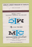 Matchbook Cover - Milwaukee Chaplet New Berlin WI WEAR 40 Strike