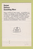 Matchbook Cover - Datsun Fork Lifts Aloha Honolulu Hawaii 40 Strike