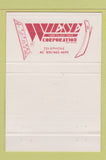 Matchbook Cover - Wiese Farm Tillage Tools Perry IA 40 Strike