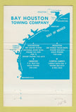 Matchbook Cover - Bay Houston Towing Houston Galveston Freeport TX #1 40 Strike