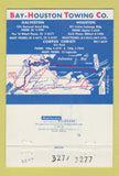 Matchbook Cover - Bay Houston Towing Houston Galveston TX #2 40 Strike