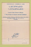 Matchbook Cover - Norwegian Caribbean Lines Arison Shipping 40 Strike