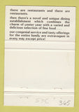 Matchbook Cover - Bare Facts restaurant Niagara Falls on girlie WEAR 40 Strike