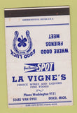 Matchbook Cover - LA Vigne's Disco MI SAMPLE WEAR 40 Strike