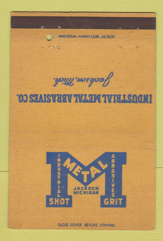 Matchbook Cover - Industrial Metal Abrasives JACkson MI 40 Strike