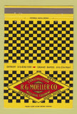 Matchbook Cover - RG Moeller Construction Detroit Grand Rapids MI 40 Strike