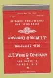 Matchbook Cover - JT Wing Industrial Supply Detroit MI WEAR 40 Strike