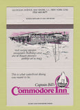 Matchbook Cover - Captain Bill's Commodore Inn Bay Shore LI NY 40 Strike