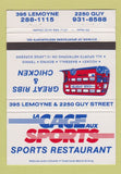 Matchbook Cover - La Cage Aux Sports Brossard QC 40 Strike
