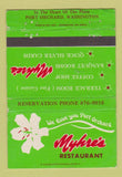 Matchbook Cover - Myhre's Restaurant Port Orchard WA WEAR 40 Strike