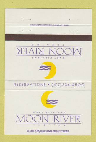 Matchbook Cover - Andy Williams Moon River Theatre Branson MO 40 Strike
