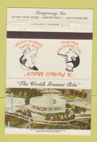 Matchbook Cover - Montgomery Inn Bob Hope Montgomery OH 40 Strike