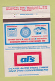 Matchbook Cover Al's Glass Auto Trim Tires Pontiac MI Southfield Wayne 40 Strike