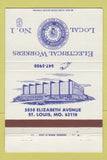 Matchbook Cover - IBEW Electrical Union St Louis MO 40 Strike