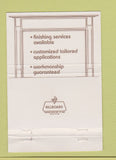 Matchbook Cover - Hardwood Creations shelves mantels Barrington IL 40 Strike