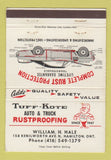 Matchbook Cover - Tuff Kote Rustproofing Hamilton ON WEAR 40 Strike