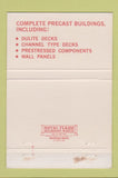 Matchbook Cover - DuLite Roof Deck Oshkosh WI concrete 40 Strike