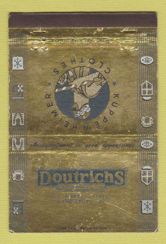 Matchbook Cover - Kuppenheimer Men's Clothes Harrisburg PA WEAR 40 Strike
