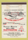 Matchbook Cover - Tuff Kote Rustproofing Hamilton ON WEAR 40 Strike