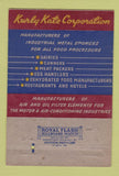 Matchbook Cover - Kurly Kate Pot Cleaners Sponges Chicago IL 40 Strike