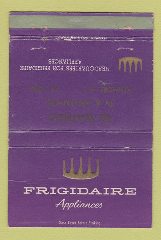 Matchbook Cover - Frigidaire Appliances Kenmore NY WEAR 40 Strike