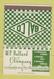 Matchbook Cover - WP Ballard Laundry Supply Houston TX Nashville TN 40 Strike