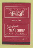 Matchbook Cover - Hotel Syracuse Men's Shop NY 40 Strike