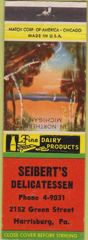 Matchbook Cover - Seibert's Deli Harrisburg PA