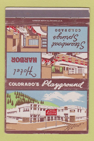 Matchbook Cover - Hotel Harbor Steamboat Springs Colorado 40 Strike