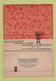 Matchbook Cover - McIntosh Paper Company Chicago IL 40 Strike
