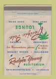 Matchbook Cover - Roger Young Auditorium Los Angeles CA 40 Strike