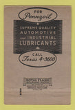 Matchbook Cover - Precizion Cutting Fluids Penn Petroleum Detroit MI 40 Strike